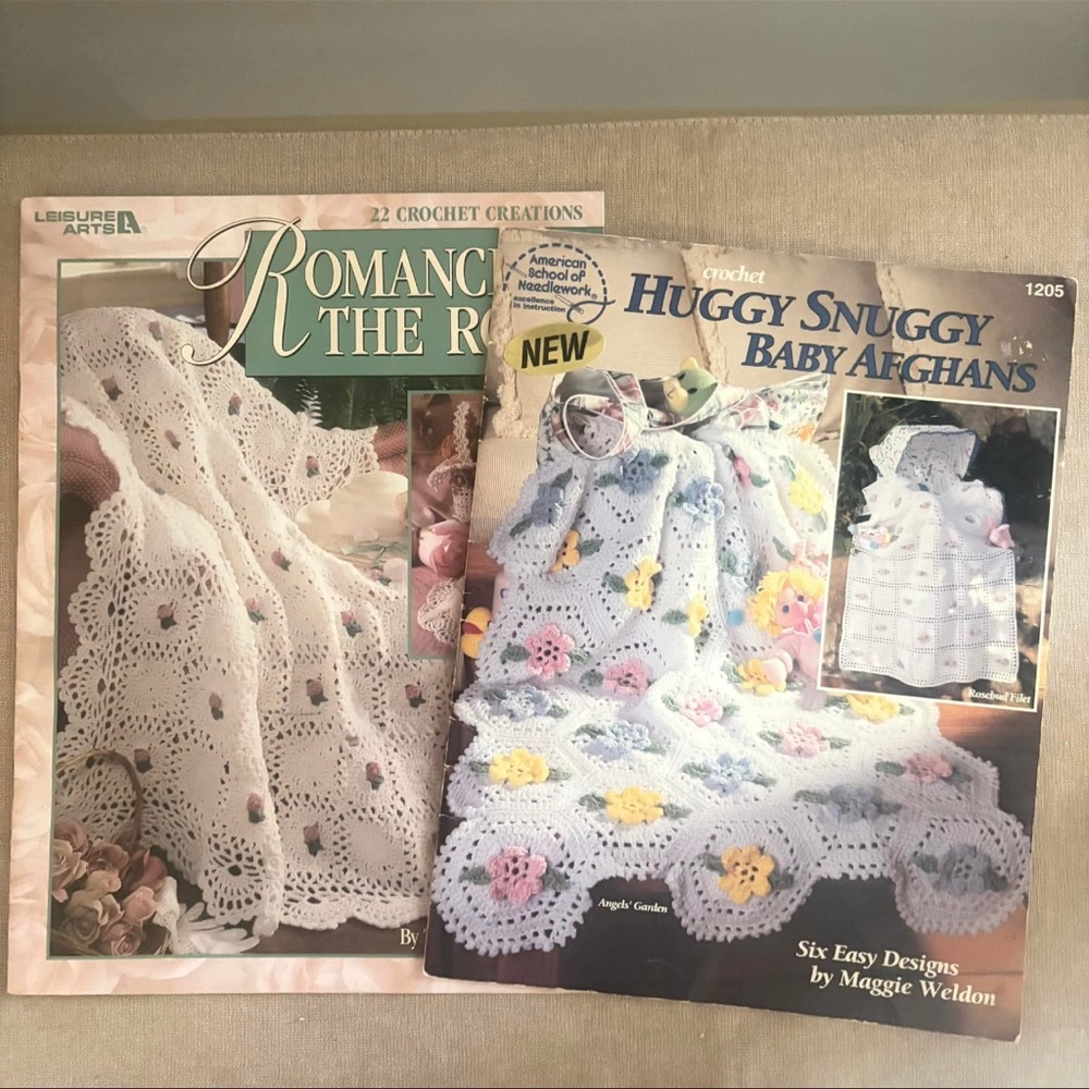 Crochet Baby Afghan Patterns - White and Blue
